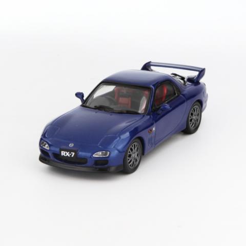 京商 1:43 马自达头文字D RX-7 (FD3S) Spirit R 合金仿真静态汽车模型 蓝色