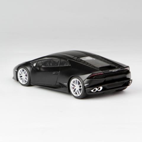 京商 1:43 兰博基尼飓风Huracan LP610-4 树脂仿真静态汽车模型 哑光黑色